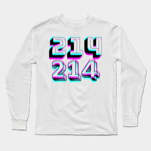 Area Code 214 TShirt Long Sleeve T-Shirt